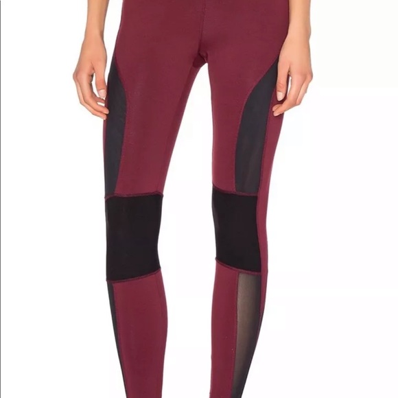 Free People Cool Rider Leggings Yoga Red Combo S - Picture 4 of 4